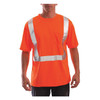 Tingley High Visibility T-Shirt, 2, R, Polyester, Orange, XL S75029