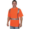 Tingley High Visibility T-Shirt, 2, R, Polyester, Orange, XL S75029