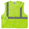 Ergodyne 4XL Lime Economy Breakaway Mesh Vest Class 2 - Single Vest 8215BA-S