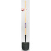14 ga Round Point Shovel, Steel Blade, 48 in L, Natural Wood Handle  4LVT3