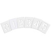 Pavement Stencil, Number Set, 0 Thru 9, Blanks, 4 in Character Height, Highway Gothic Font, Clear