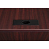 Pedestal Desk Legacy 71" Bow Front Single Pedestal U-D, Mahogany  LUDBFSP7135MH