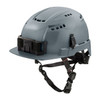 Milwaukee Tool BOLT Gray Front Brim Vented Helmet with BOLT - Class C 48-73-1336