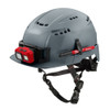Milwaukee Tool BOLT Gray Front Brim Vented Helmet with BOLT - Class C 48-73-1336
