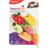 SmartyKat Skitter Slices Plush Catnip Mice Cat Toy (5-Pack) 32154-99997-024