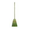 12 in Sweep Face Corn Broom, Medium/Stiff Combination, Natural, Tan