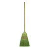 12 in Sweep Face Corn Broom, Medium/Stiff Combination, Natural, Tan