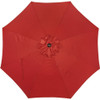 Outdoor Expressions 9 Ft. Aluminum Tilt-Crank Crimson Red Patio Umbrella 862182 862182