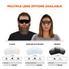 OSMIN, Safety Glasses, Anti-Fog, Smoke Lens, Matte Black Frame  OSMIN-AFAS