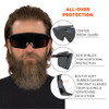 OSMIN, Safety Glasses, Anti-Fog, Smoke Lens, Matte Black Frame  OSMIN-AFAS