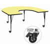 Activity Table,Horeshoe Shp,Yel,60"x66"