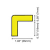 Knuffi Corner Guard,Dome Shape,1-47-64" D 60-6740