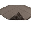 Interlocking Antifatigue Mat Tile, Rubber, 3 ft W x 3 ft L, 3-4 in Thick  556S0033BL