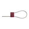 ISO 17712:2013 HS Cable Seal,12" x 3/16", Laser Marked,Red, PK200