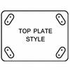 Manufacturer Varies Swivel Plate Caster,Plyurethane,6 in,900 lb,Blu 1NUX4