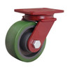 Hamilton Plate Caster,Swivel,Polyurethane,7 1/2"H S-FM-6DB-4SL-FB