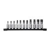 Milwaukee Tool 11 pc. 3/8 in. Drive Metric Hex Bit Socket Set 48-22-9543