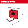 Milwaukee Tool Straight Hook, Plastic, 3-1-2"x4", Blk, Red 48-22-8328