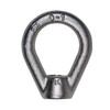 Oval Eye Nut, 3/8"-16 Thread Size, 5/8 in Thread Lg, 316 Stainless Steel, Plain