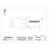 Eye Bolt With Shoulder, 3-8"-16, 2-1-2 in Shank, 1 in ID, Steel, Plain  K2023-B