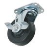 Manufacturer Varies Swivel Plate Caster,Rubber,4 in.,165 lb. 5UX76