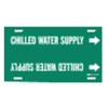 Brady Pipe Mrkr,Chilled Water Supply,6 to7-7/8 4024-F