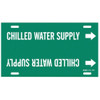 Brady Pipe Mrkr,Chilled Water Supply,6 to7-7-8 4024-F