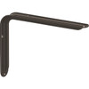 John Sterling Magnum 12 In. Black Decorative Shelf Bracket RP-0099-12BK