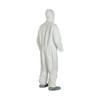 Comfort Fit Design. Stormflap. Respirator Fit Hood. Elastic Wrists. Elastic Waist. White. 4X