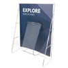 Deflecto Magazine Holder,1 Compartment,Clear 55501GR