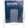 Deflecto Magazine Holder,1 Compartment,Clear 55501GR