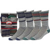 Railroad Sock Men's Merino Wool Boot Crew Sock (6-Pack)