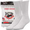 Railroad Sock White  Crew Sock (6-Pack) 6070 741278