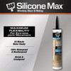 DAP Silicone Max 10.1 Oz. Black Premium All Purpose 100% Silicone Sealant 7079808789 794019