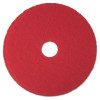 3M™ Low-Speed Buffer Floor Pads 5100, 17" Diameter, Red, 5/carton 5100-17