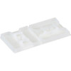 Panduit Adh, 1.1x1.1", 2Waycbltiemt, Wh, PK100 ABMS-A-C