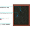 Ghent Rubber Bulletin Board 24" x 36", Black ATR23-BK