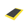 Antifatigue Mat, 96" L x 30" W, 1" Thickness, PVC, Diamond, Black/Yellow