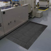 Antifatigue Mat, 72" L x 42" W, 1" Thickness, PVC, Diamond, Black  621S4272BL