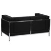 Flash Furniture Loveseat, 28-3/4" x 27-1/4", Upholstery Color: Black ZB-IMAG-LS-GG