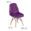 Flash Furniture Contemporary Accent Chair, 18-1-2 in W 21" L 34" H DL-15-GG