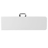 Flash Furniture Plastc Bench, 10.25"Wx71"L, Folding, White RB-1172FH-GG