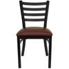 Hercules Restaurant Chair, 16-1-2 in W 17" L 32-1-4" H  XU-DG694BLAD-BURV-GG