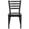 Hercules Restaurant Chair, 16-1-2 in W 17" L 32-1-4" H  XU-DG694BLAD-WALW-GG