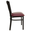 Hercules Restaurant Chair, 16-1-2 in W 17" L 32-1-4" H  XU-6FOBXBK-BURV-GG