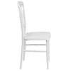 Hercules Napoleon Chair, White Back, 15-1-2 in W 18" L 36-1-4" H  LE-L-MON-WH-GG