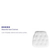 Flash Furniture Tufted Chair Cushion,White Vinyl SZ-TUFT-WHITE-GG