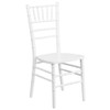 Hercules Chiavari Chair, White Back, 15-3-4 in W 18" L 36-1-4" H  XS-WHITE-GG