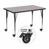 Rectangle Activity Table, Laminate, Grey