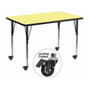 Rectangle Activity Table, Laminate, Yellow
